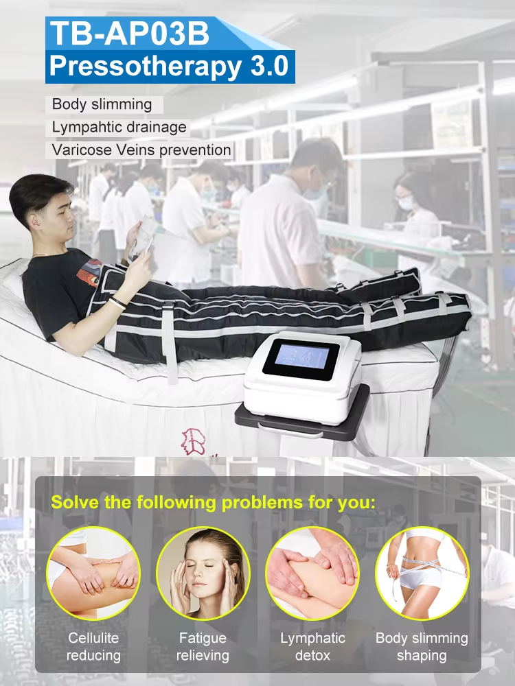 Overlapped Design Portable Pressotherapie Home Lymphatic Drainage Machine
