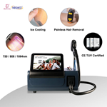 3 Wavelengths 808nm Diode Laser 755 808 1064 Diode Laser Hair Removal Machine