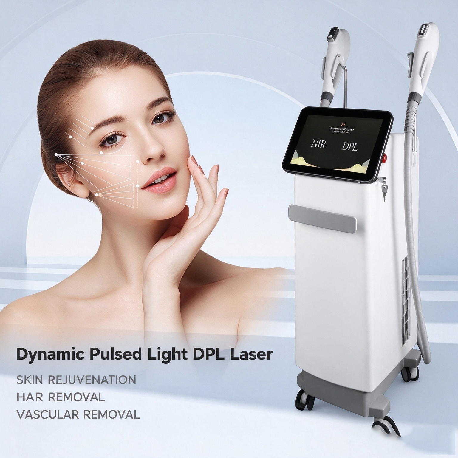 New Design DPL NIR Skin Whitening Spot Removal Skin Rejuvenation Laser Machine