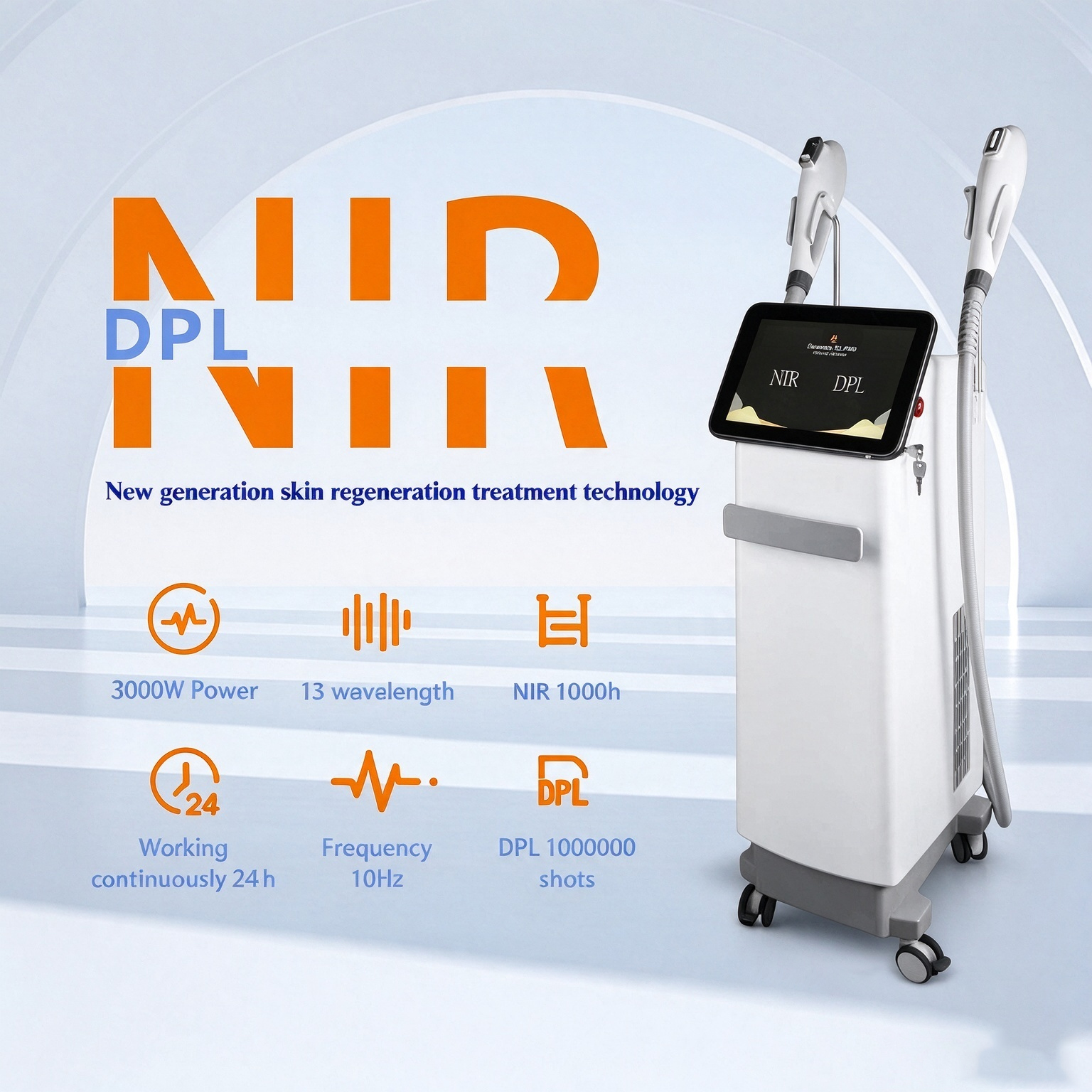 New Design DPL NIR Skin Whitening Spot Removal Skin Rejuvenation Laser Machine
