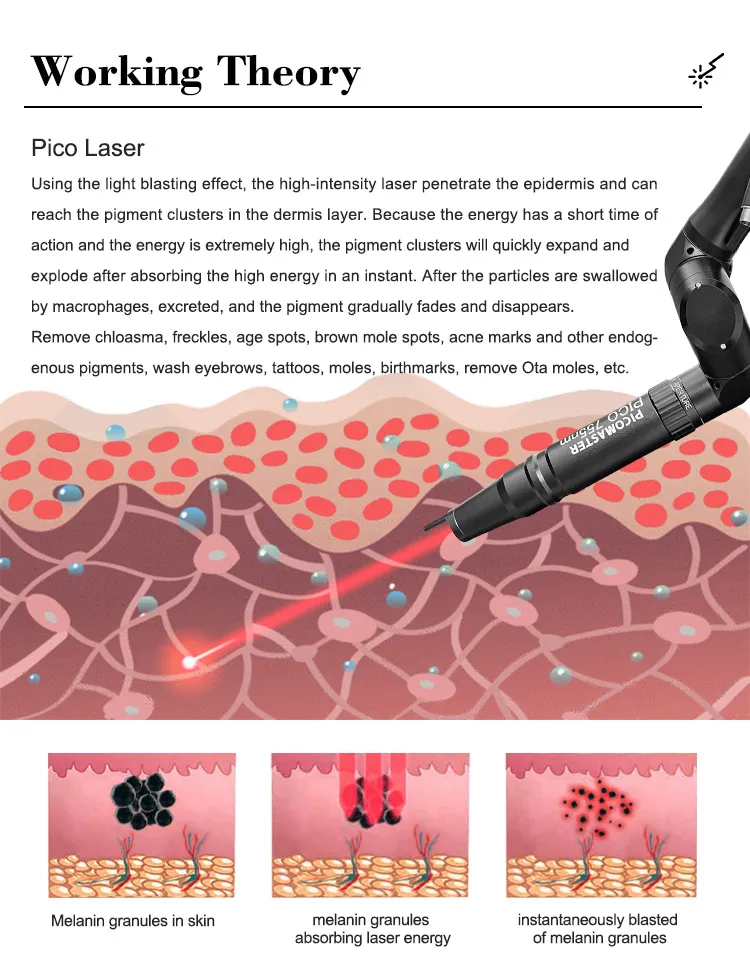 Picosecond Laser Tattoo Removal & Long Pulse Laser Skin Care Machine