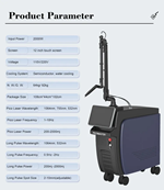 Picosecond Laser Tattoo Removal & Long Pulse Laser Skin Care Machine