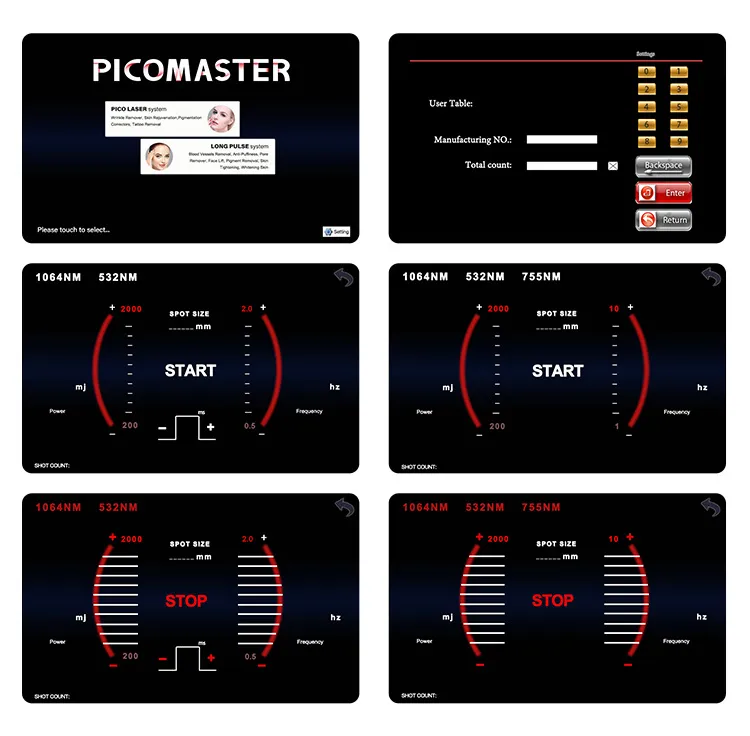 Picosecond Laser Tattoo Removal & Long Pulse Laser Skin Care Machine