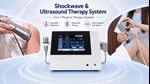 2 in 1 Shockwave and Ultrasound Therapy System for Sports Rehab