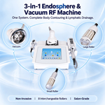 3-in-1 Endosphere & Vacuum RF roller body slimming machine